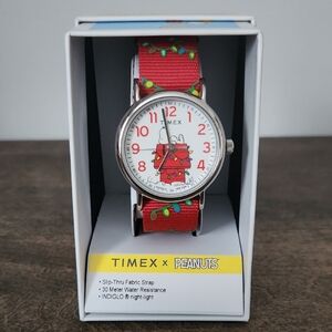 Timex Weekender Watch Featuring Snoopy On His Doghouse With Lights